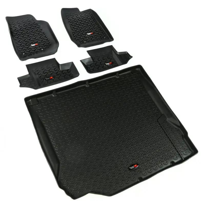 Rugged Ridge RUG Floor Liners - Black by Rugged Ridge