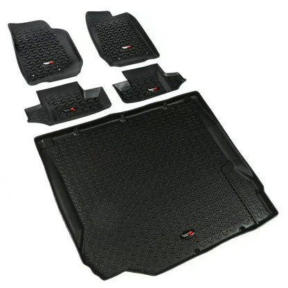 Rugged Ridge RUG Floor Liners - Black by Rugged Ridge
