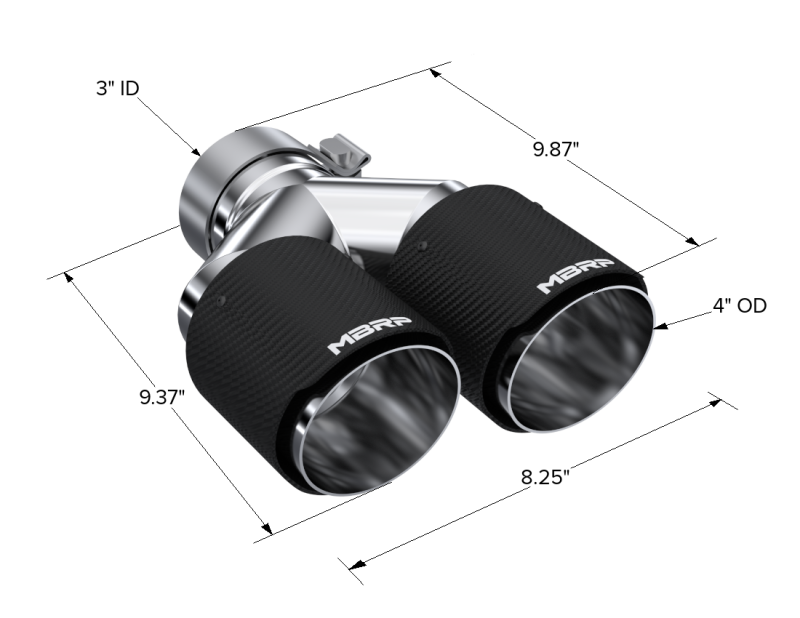 MBRP Univ Exhaust Tips Carbon by MBRP