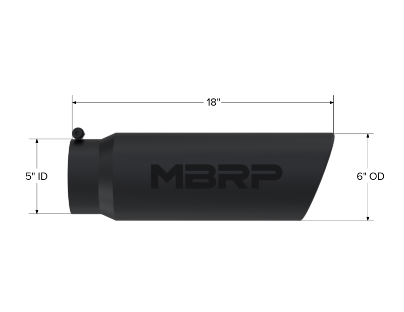 MBRP Univ Exhaust Tips BLK