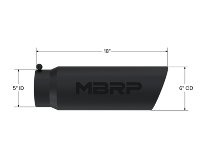 MBRP Univ Exhaust Tips BLK