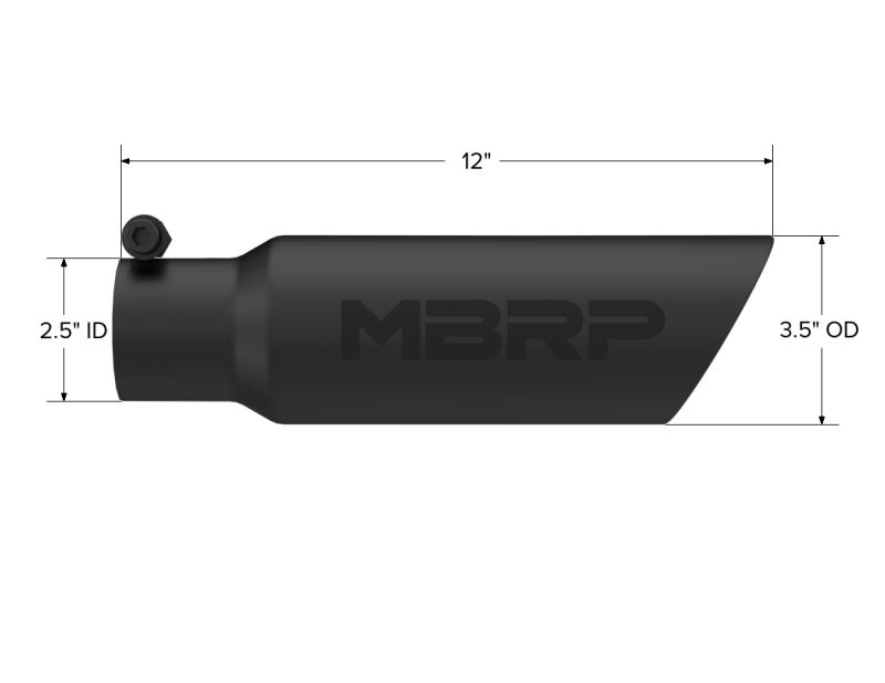 MBRP Univ Exhaust Tips BLK