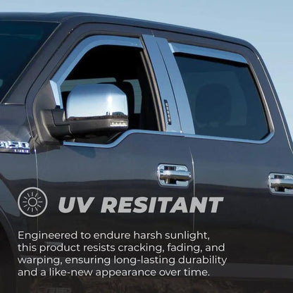 Putco PUT Element Chrm Window Visors by Putco