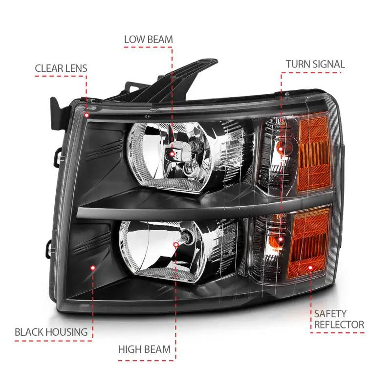 ANZO ANZ Crystal Headlights by ANZO
