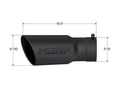 MBRP Univ Exhaust Tips BLK