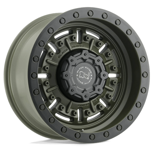 Black Rhino Hard Alloys BR ABRAMS 17X8.5 6X139 -18 112 OD GRN