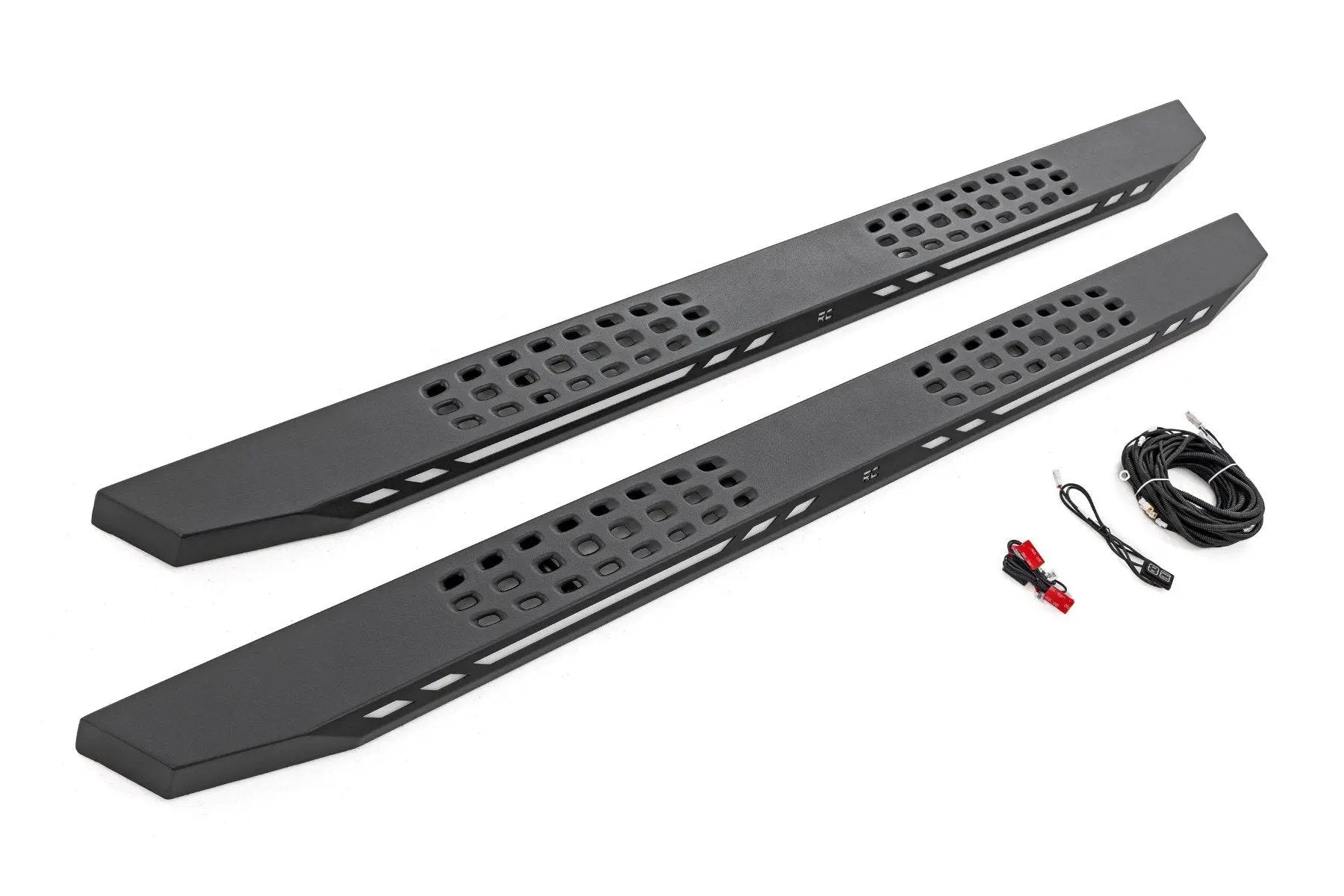 Rough Country AC2 Running Boards | Amber/White | CrewMax | Toyota Tundra 2WD/4WD (22-26) by Rough Country