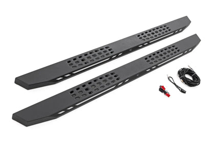 Rough Country AC2 Running Boards | Amber/White | CrewMax | Toyota Tundra 2WD/4WD (22-26) by Rough Country