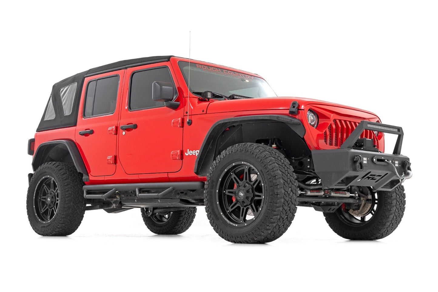 Подножки Nerf | От колеса до колеса | 4-дверный | Jeep Wrangler Unlimited 4WD (18-26)