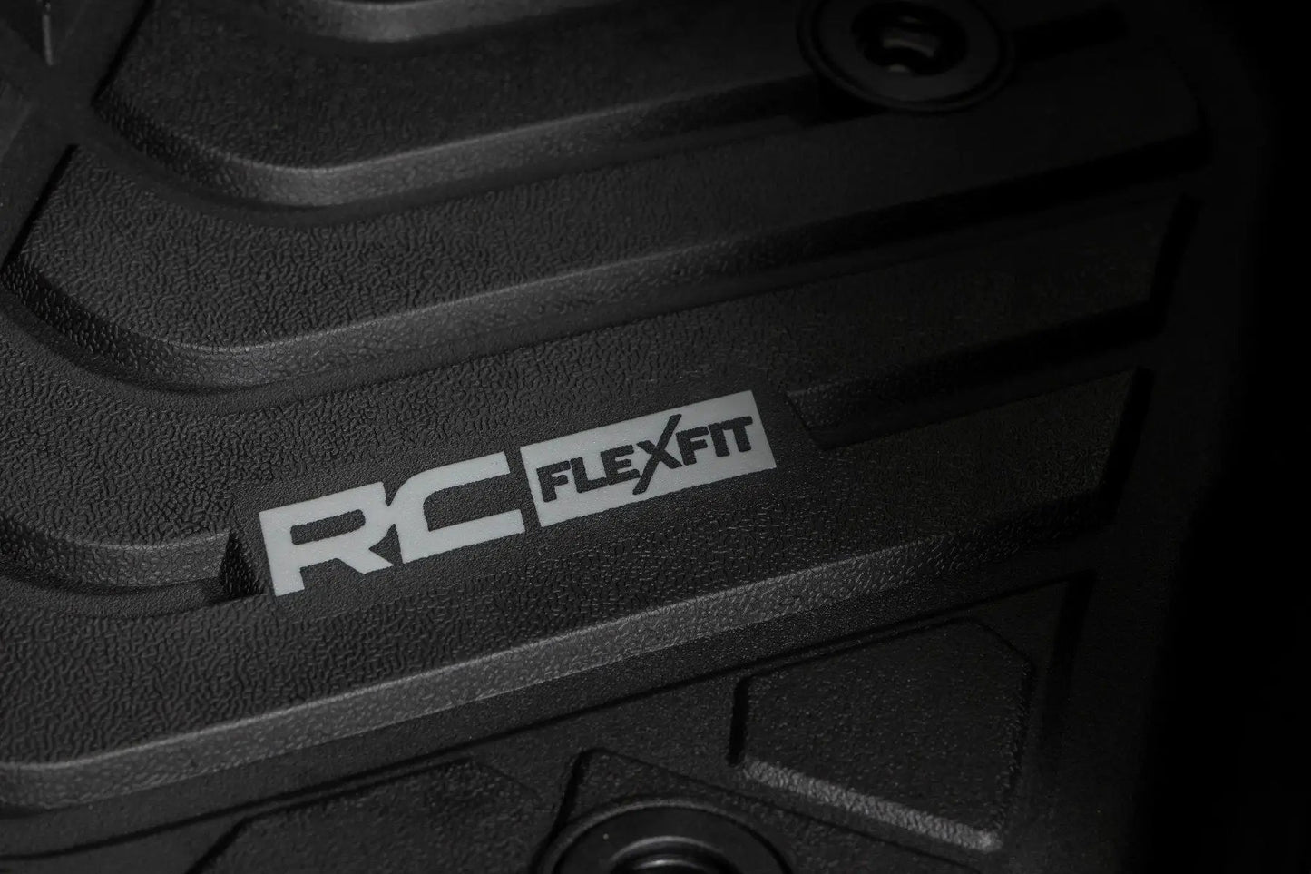 Rough Country Flex-Fit Floor Mats | Front and Rear | Toyota Tacoma 2WD/4WD (2016-2023) by Rough Country