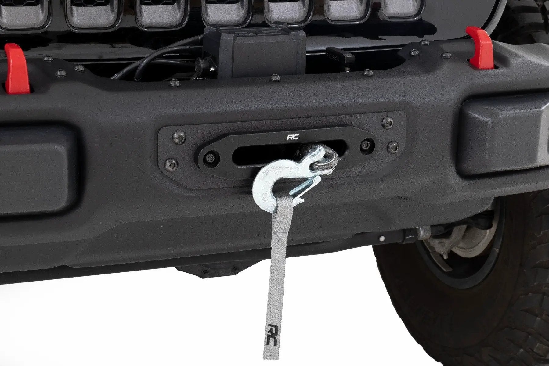 Rough Country Winch Mounting Plate | Modular Steel OE Bumper | Jeep Gladiator JT/Wrangler JL (18-26) by Rough Country