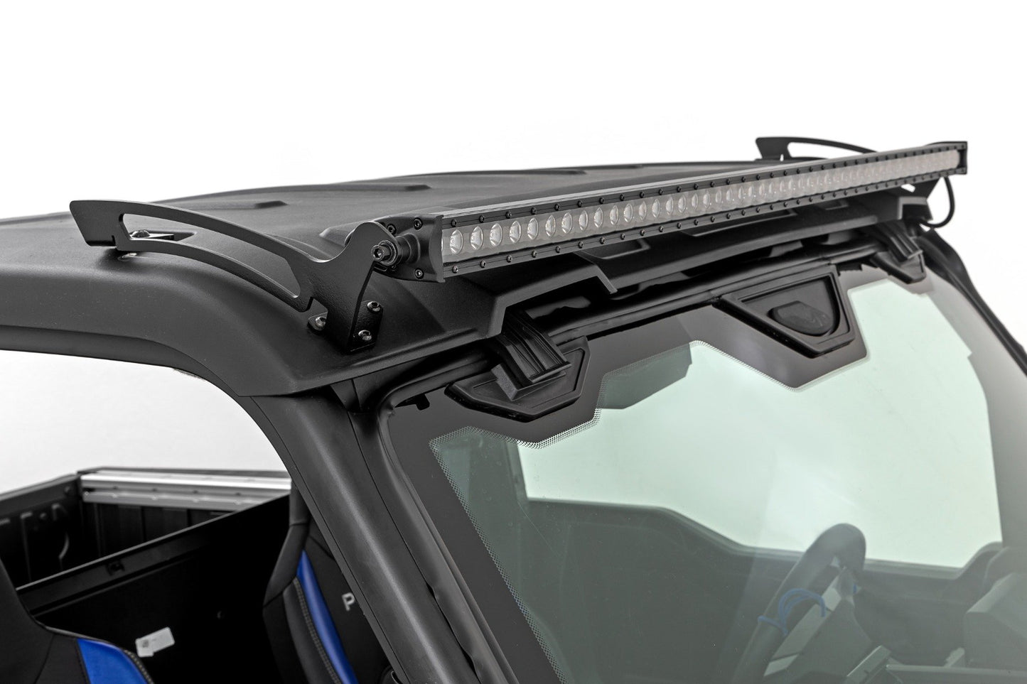 Soporte de luz de una sola fila de 50" | Frontal | Serie Negra | Polaris XPEDITION ADV 5