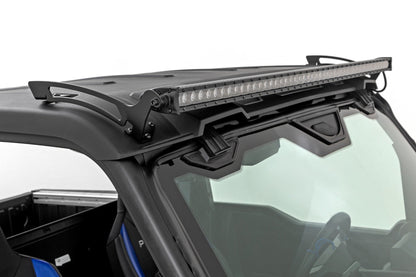 Soporte de luz de una sola fila de 50" | Frontal | Serie Negra | Polaris XPEDITION ADV 5