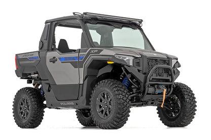Soporte de luz de una sola fila de 50" | Frontal | Serie Negra | Polaris XPEDITION ADV 5