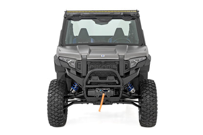 Soporte de luz de una sola fila de 50" | Frontal | Serie Negra | Polaris XPEDITION ADV 5