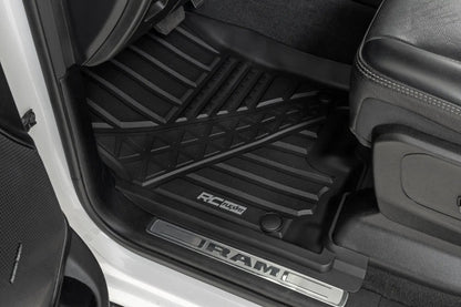 Rough Country Flex-Fit Floor Mats | Front | Crew | Ram 1500 (19-24)/1500 TRX (21-24) by Rough Country