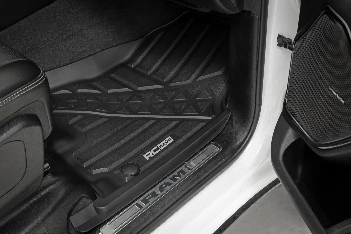 Rough Country Flex-Fit Floor Mats | FR & RR | Crew | Ram 1500 (19-24)/1500 TRX (21-24) by Rough Country