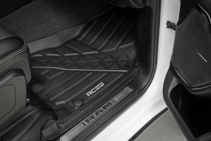 Rough Country Flex-Fit Floor Mats | FR & RR | Crew | Ram 1500 (19-24)/1500 TRX (21-24) by Rough Country