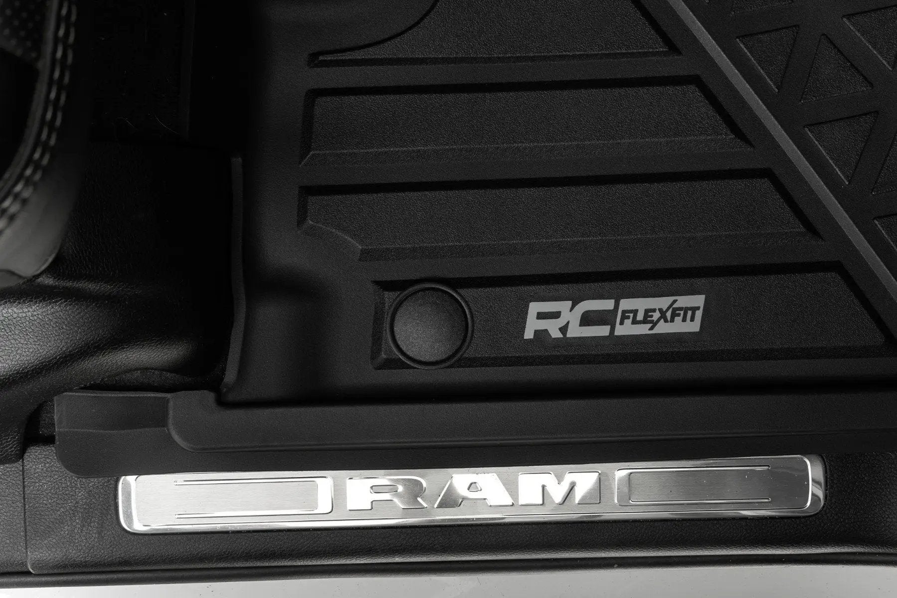 Rough Country Flex-Fit Floor Mats | FR & RR | Crew | Ram 1500 (19-24)/1500 TRX (21-24) by Rough Country