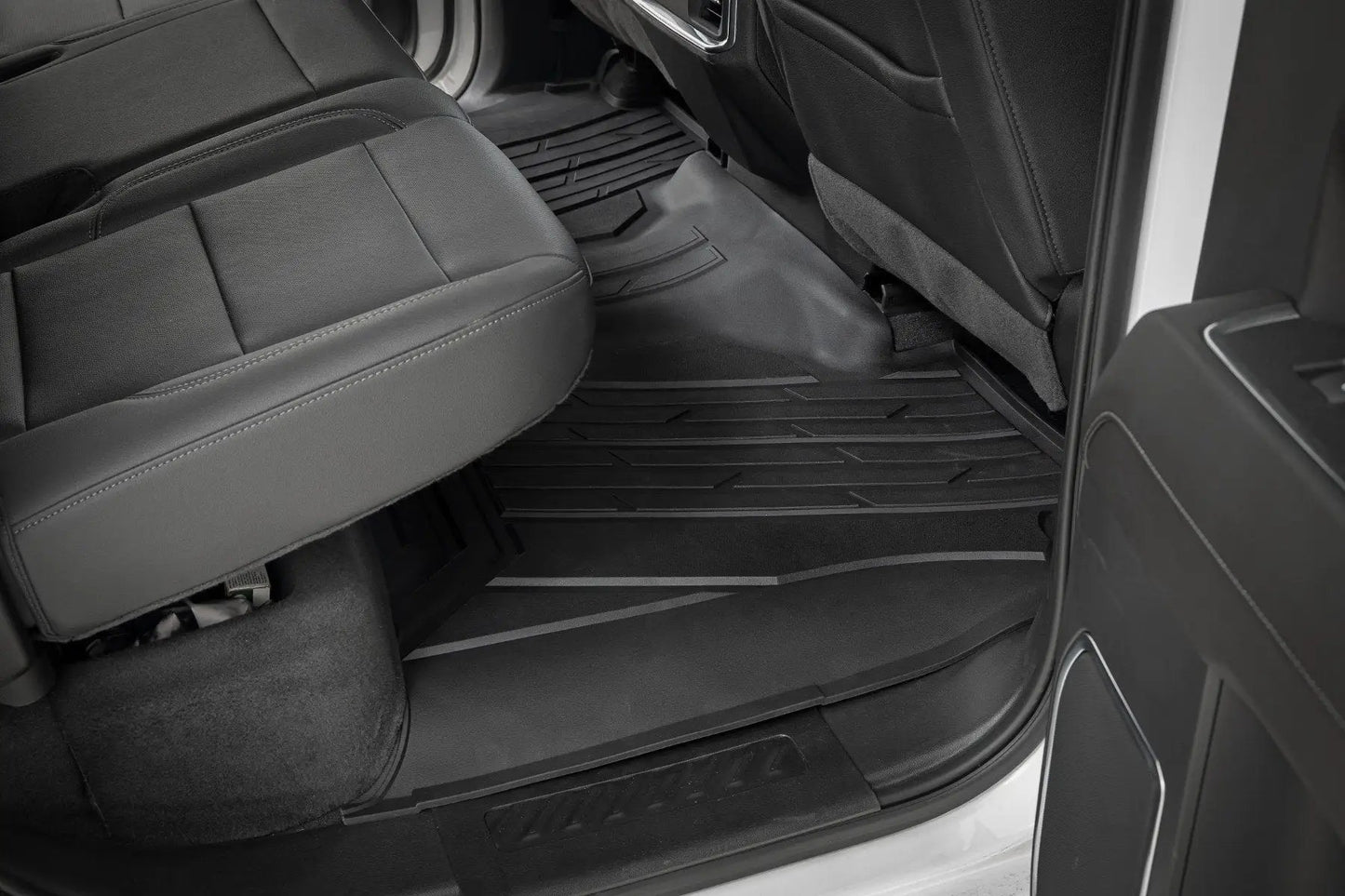Rough Country Flex-Fit Floor Mats | FR & RR | FR Bucket | Crew | Chevy/GMC 1500/2500HD/3500HD (19-26) by Rough Country