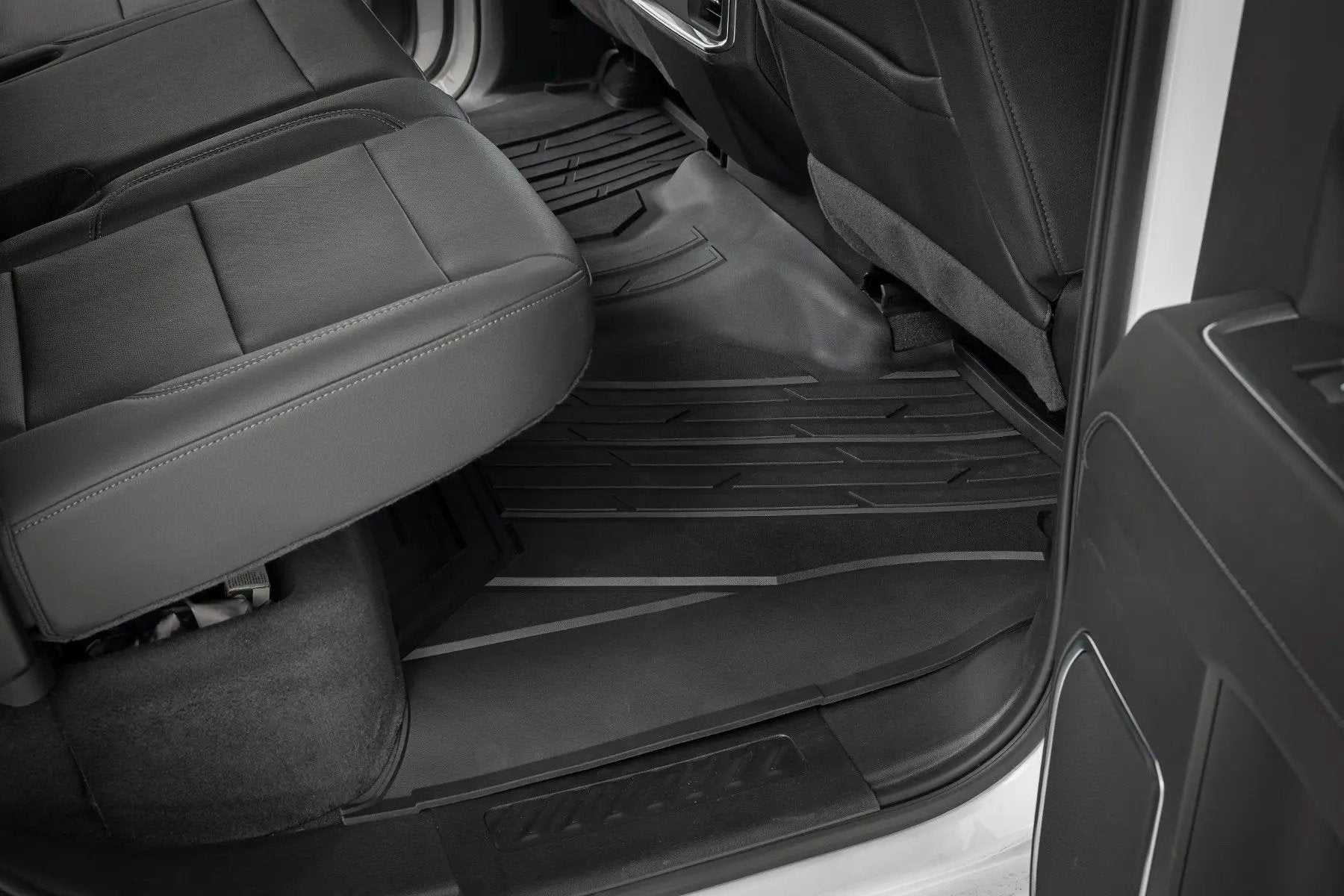 Rough Country Flex-Fit Floor Mats | FR & RR | FR Bucket | Crew | Chevy/GMC 1500/2500HD/3500HD (19-26) by Rough Country