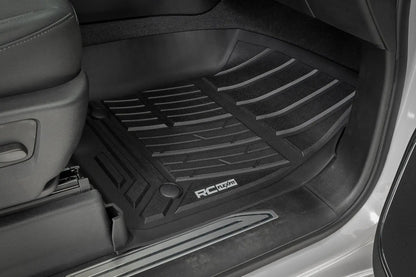 Rough Country Flex-Fit Floor Mats | Front | Bucket | Chevy/GMC 1500/2500HD/3500HD (19-26) by Rough Country