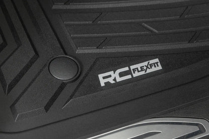 Rough Country Flex-Fit Floor Mats | Front | Bucket | Chevy/GMC 1500/2500HD/3500HD (19-26) by Rough Country