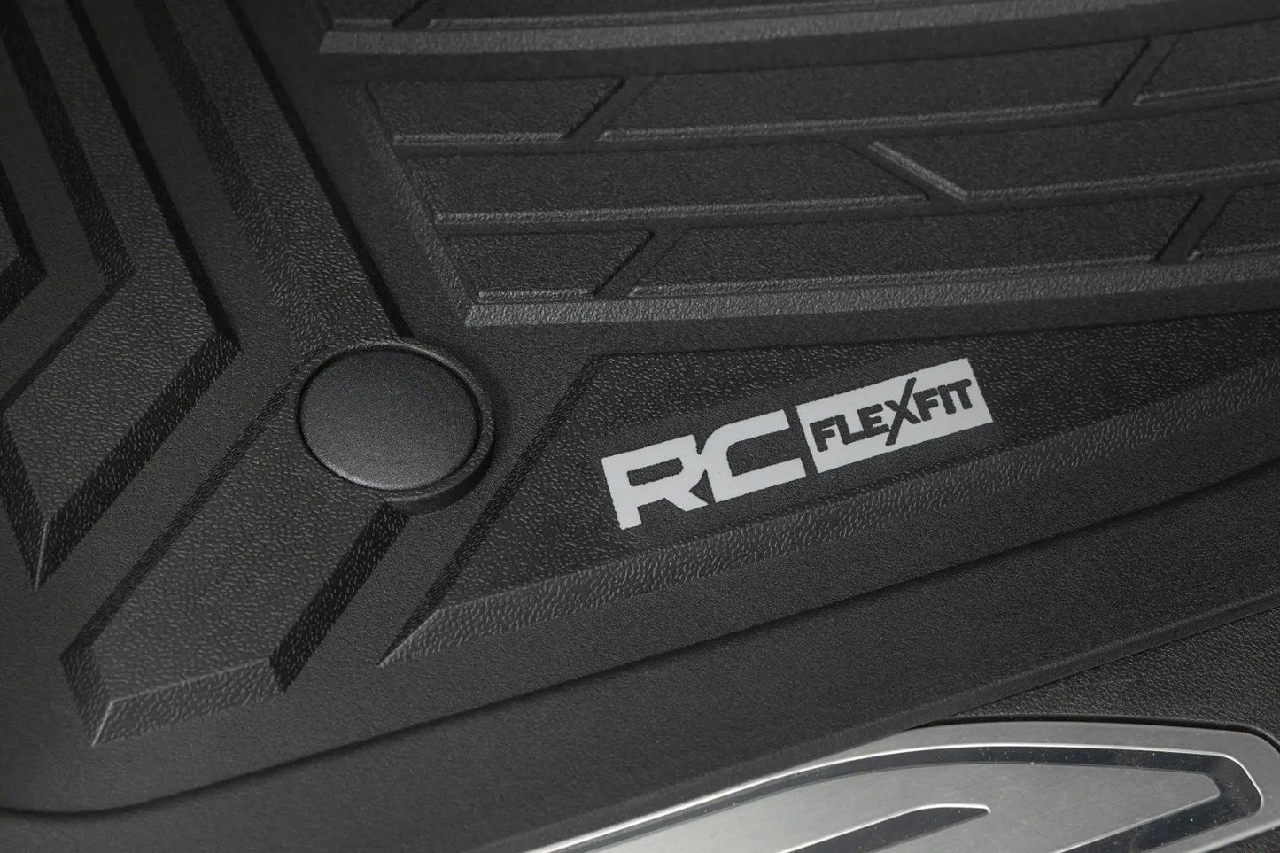 Rough Country Flex-Fit Floor Mats | FR & RR | FR Bucket | Crew | Chevy/GMC 1500/2500HD/3500HD (19-26) by Rough Country