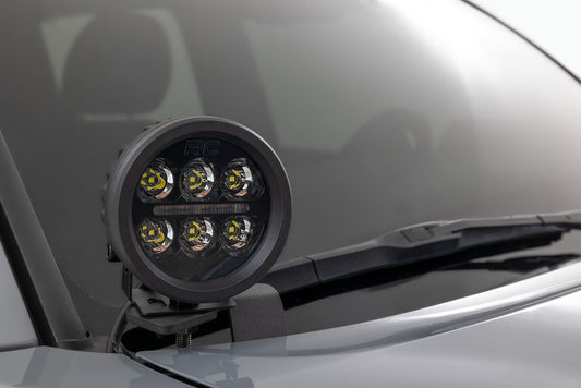 Kit de luces LED | Montaje en zanja | Serie Negra Redonda | 3.5 Pulgadas | DRL Ámbar | Toyota Tacoma (16-23)