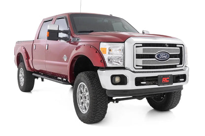 Rough Country RPT2 Running Board | Crew Cab | Black | Ford F-250/F-350 Super Duty (09-16) by Rough Country