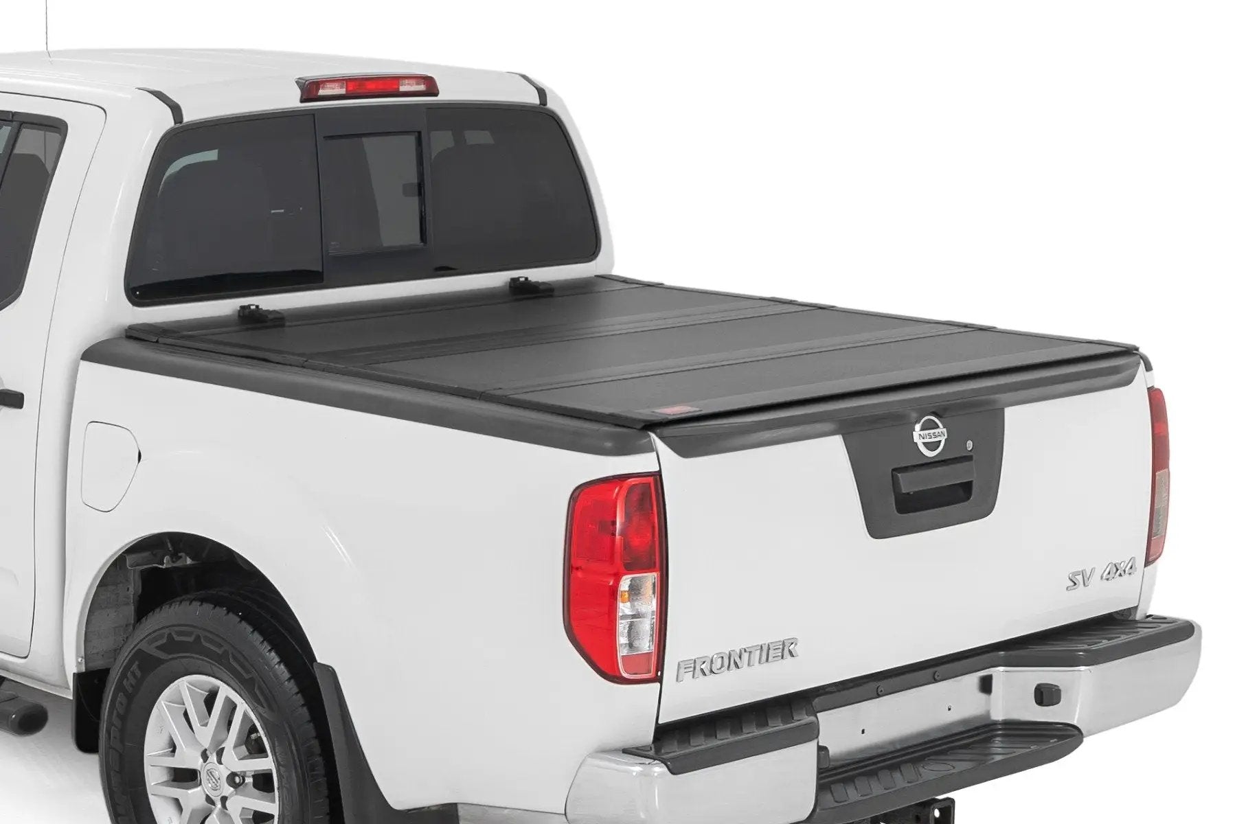 Rough Country Hard Tri-Fold Flip Up Bed Cover | 5' Bed | Nissan Frontier 2WD/4WD (05-21) by Rough Country