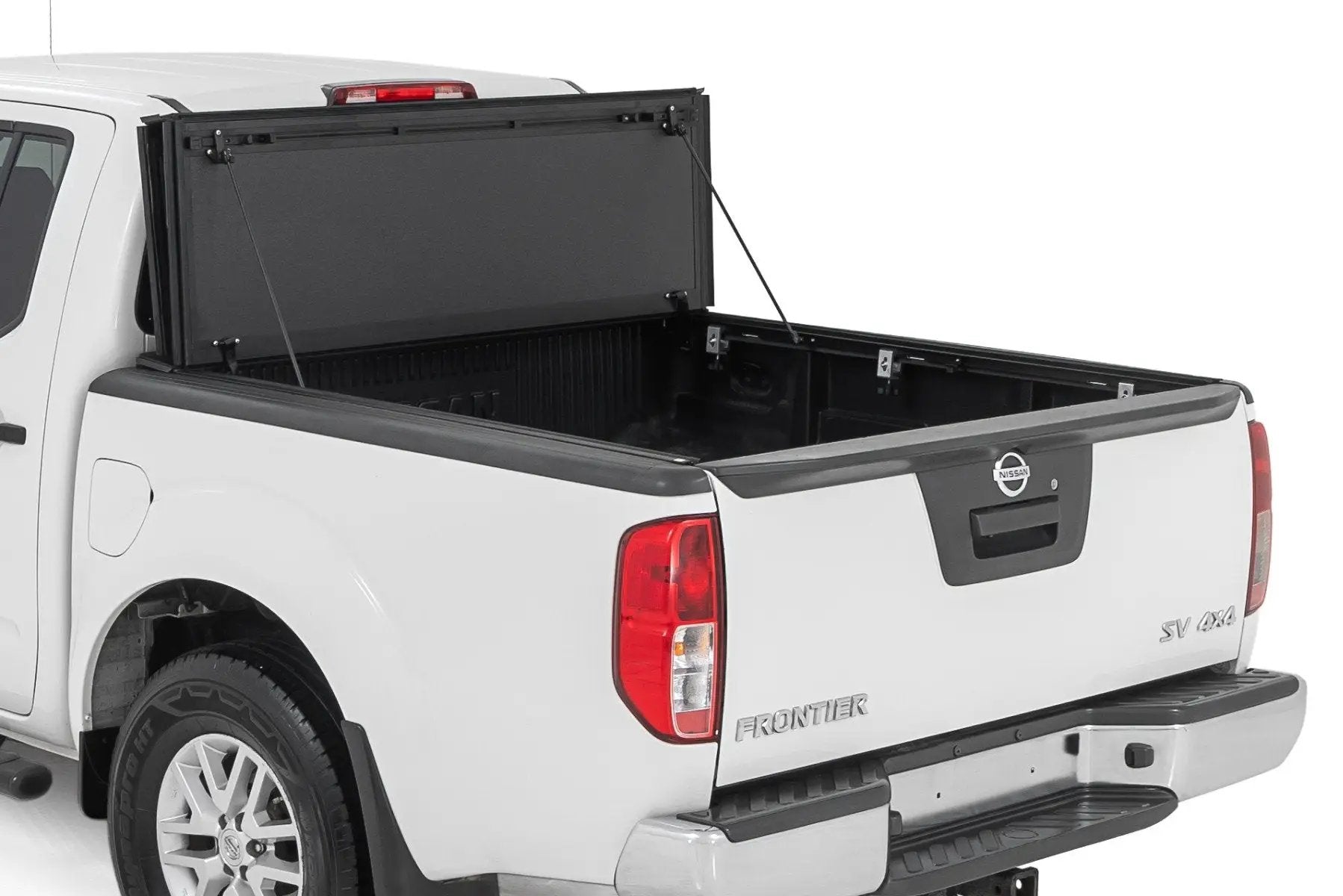 Rough Country Hard Tri-Fold Flip Up Bed Cover | 5' Bed | Nissan Frontier 2WD/4WD (05-21) by Rough Country