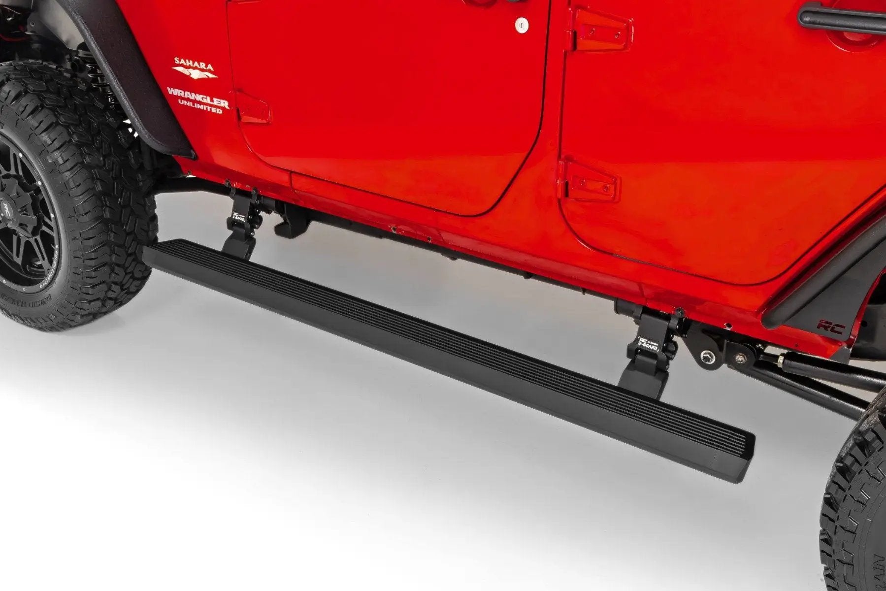Rough Country Power Running Boards | Dual Electric Motor | 4 Door | Jeep Wrangler Unlimited (07-18) by Rough Country