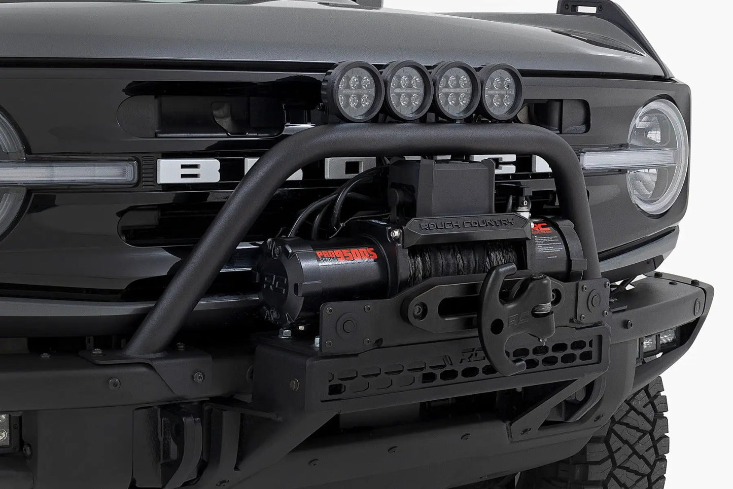 Rough Country Safari Bar | 3" OSRAM (Pair) | Wide | OE Modular Steel | Ford Bronco (21-25) by Rough Country