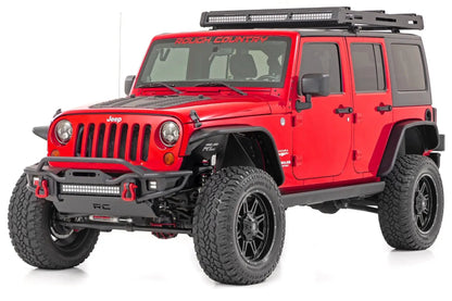 Rough Country Power Running Boards | Dual Electric Motor | 4 Door | Jeep Wrangler Unlimited (07-18) by Rough Country