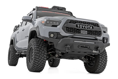 Rough Country LED Fog Light Kit | 3.5 Inch Round Black Series | Amber DRL | Toyota Tacoma (16-23) by Rough Country