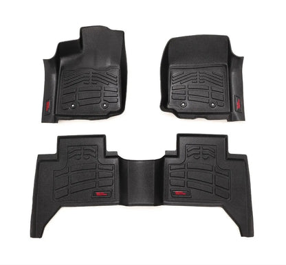 Rough Country Sure-Fit Floor Mats | FR & RR | Toyota Tacoma 2WD/4WD (2016-2023) by Rough Country
