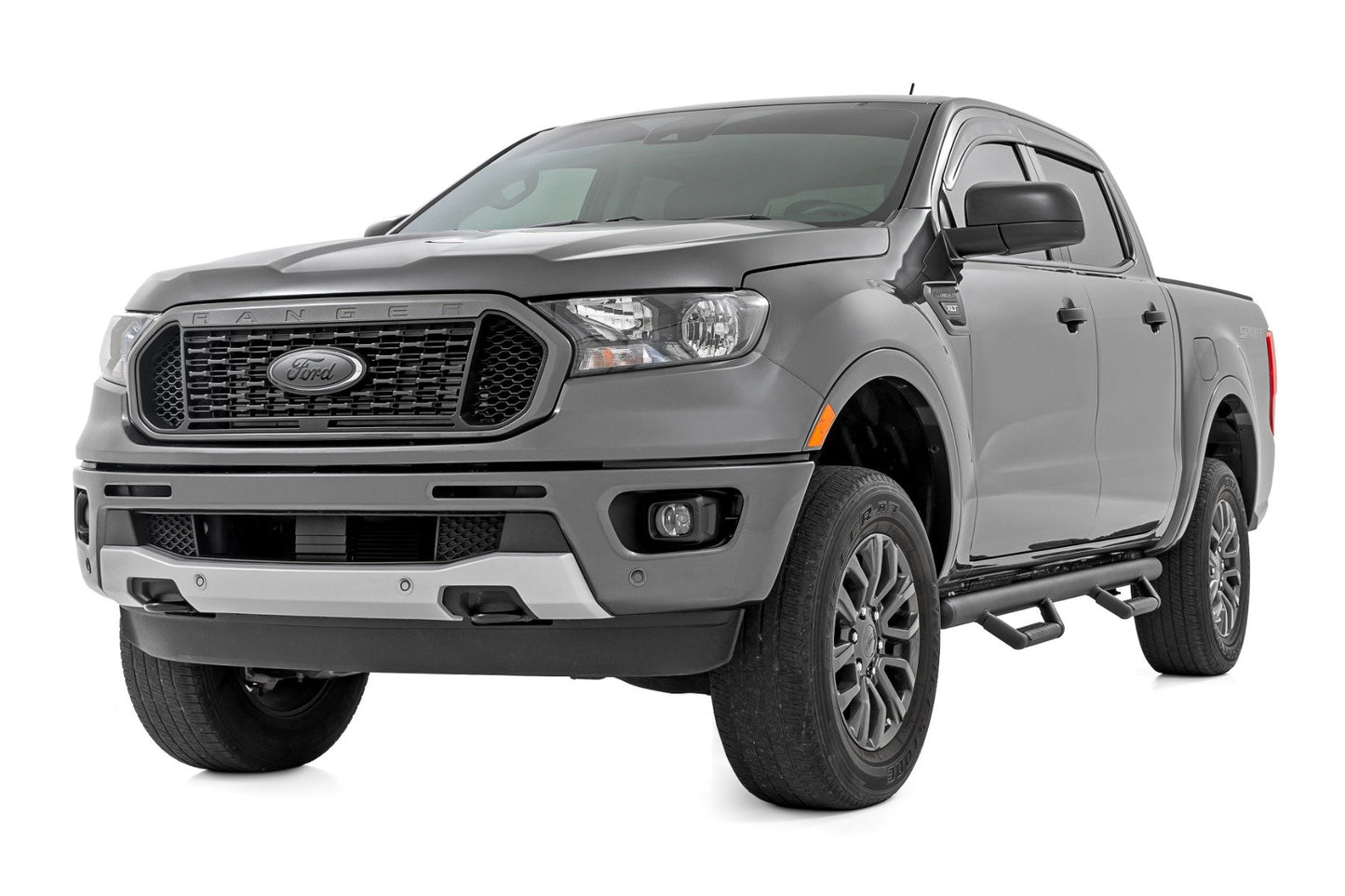 Rough Country Nerf Steps | Cab Length | Crew Cab | Ford Ranger 2WD/4WD (2019-2025)