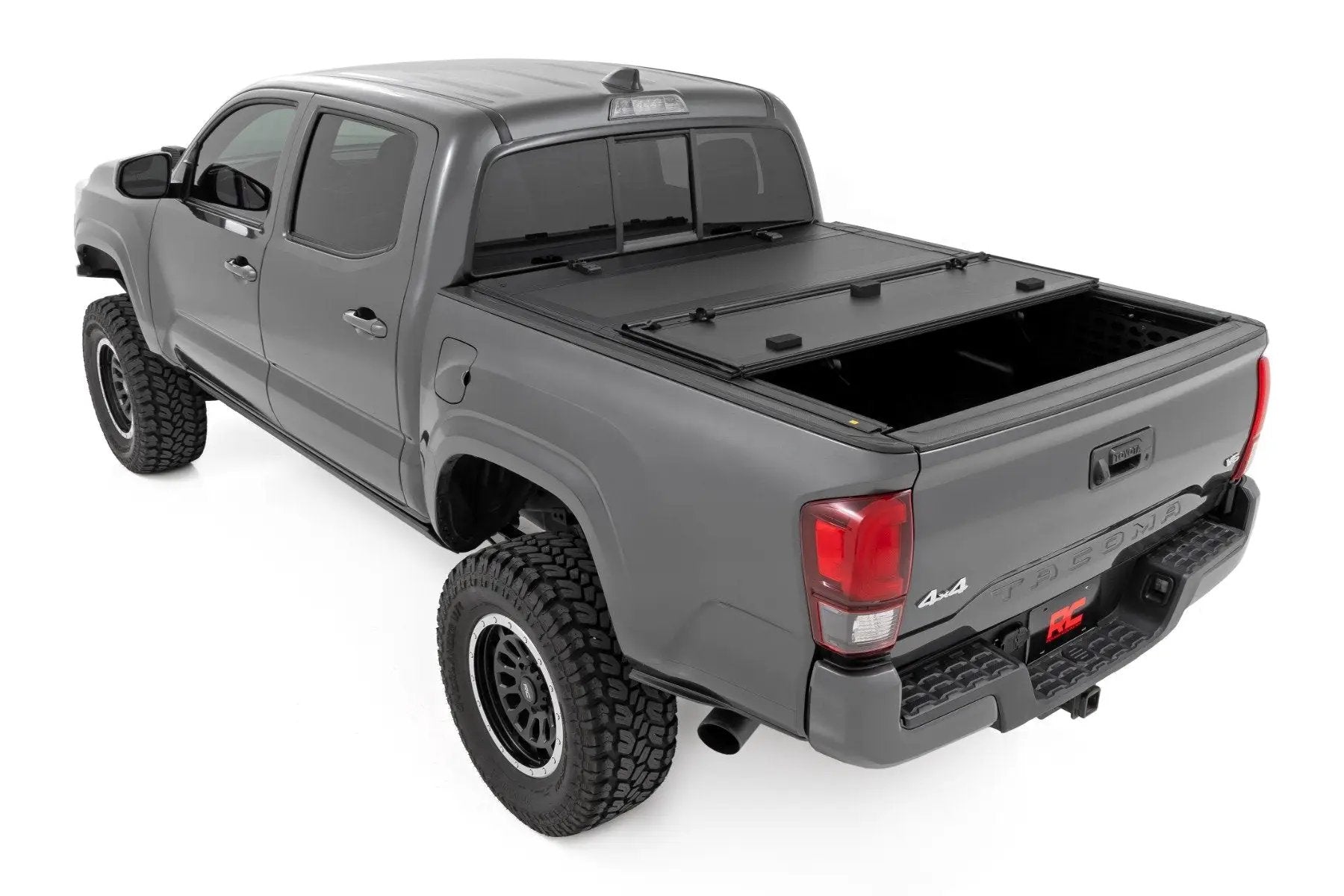 Rough Country Hard Tri-Fold Flip Up Bed Cover | 5' Bed | Toyota Tacoma 2WD/4WD (2005-2015) by Rough Country