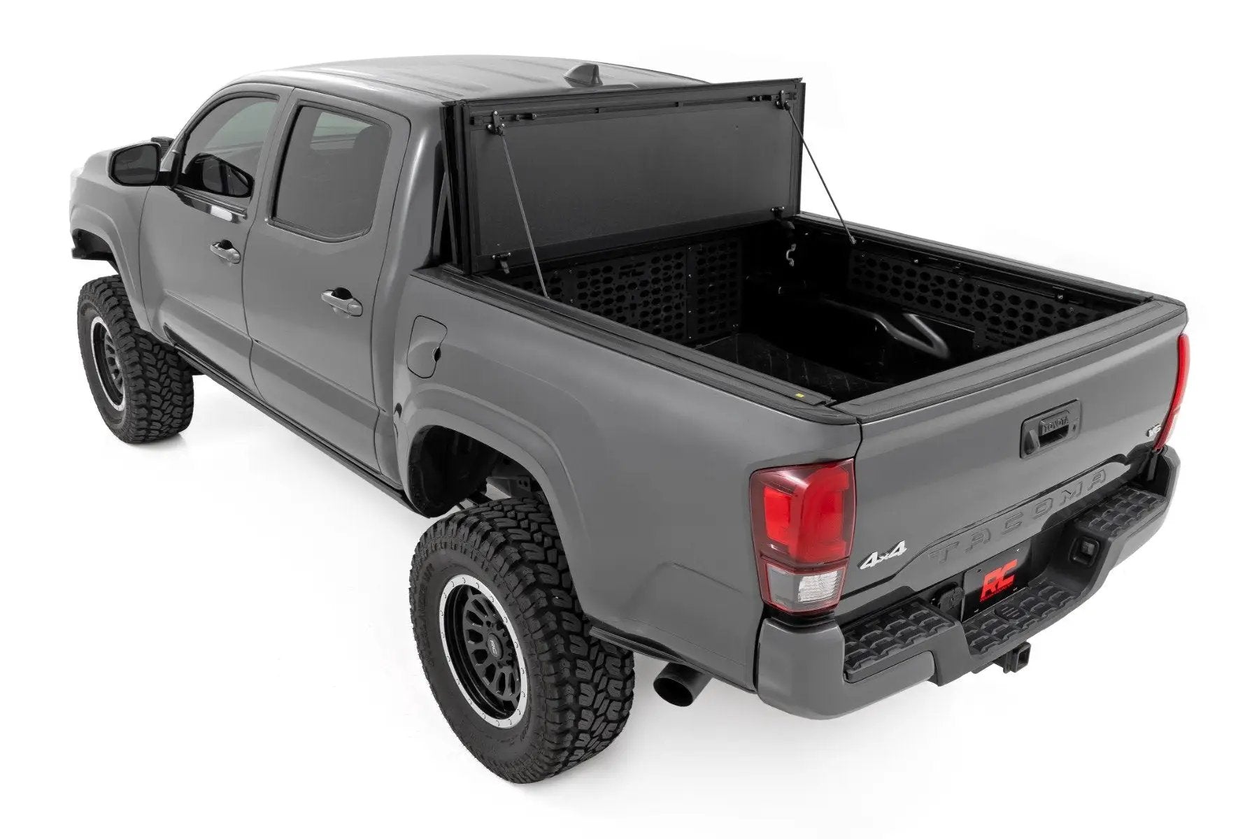 Rough Country Hard Tri-Fold Flip Up Bed Cover | 5' Bed | Toyota Tacoma 2WD/4WD (2016-2023) by Rough Country