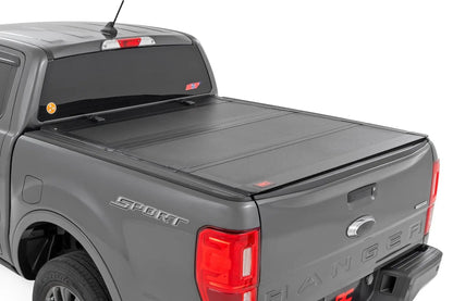 Rough Country Hard Tri-Fold Flip Up Bed Cover | 5' Bed | Ford Ranger 2WD/4WD (2019-2023) by Rough Country