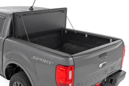 Rough Country Hard Tri-Fold Flip Up Bed Cover | 5' Bed | Ford Ranger 2WD/4WD (2019-2023) by Rough Country