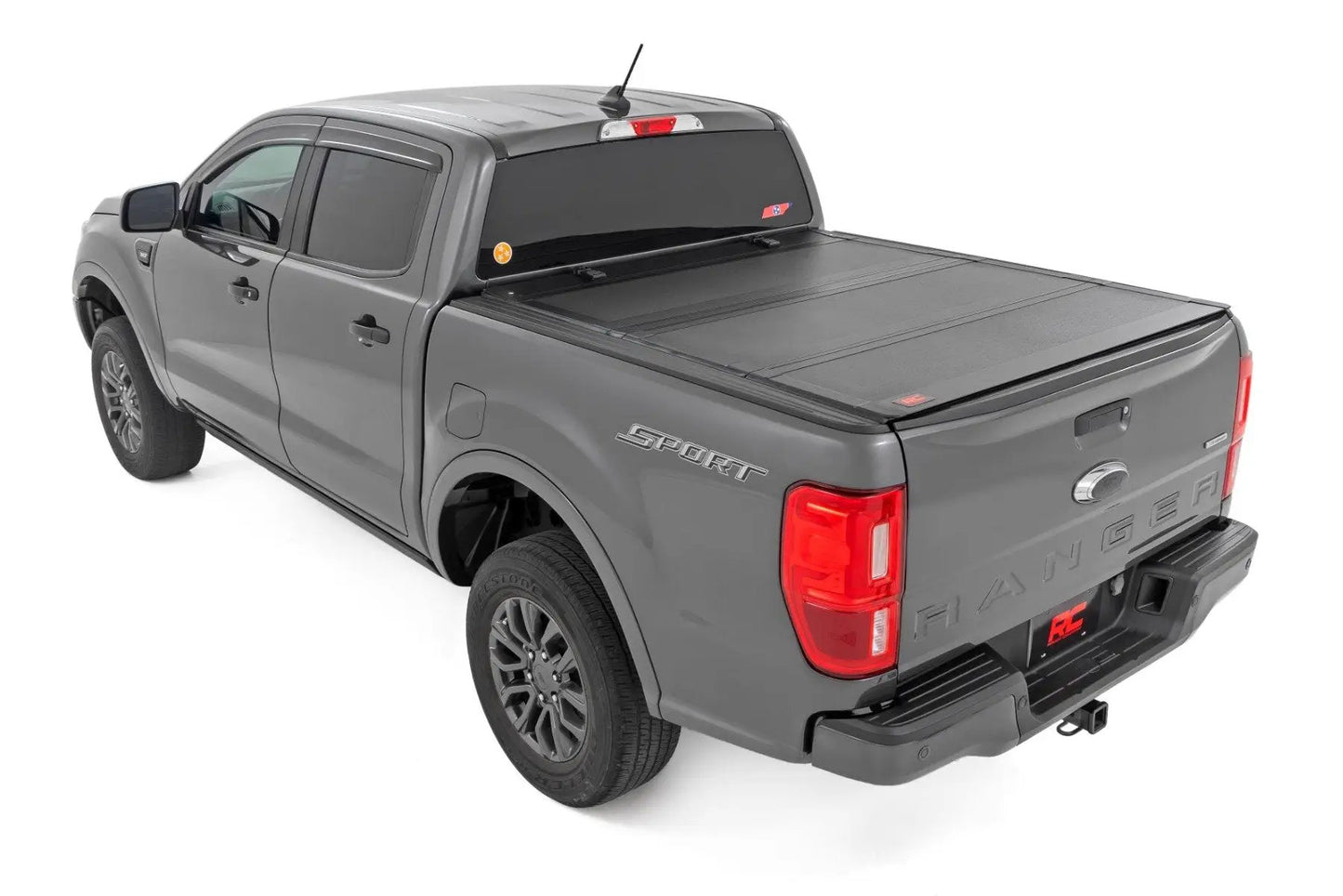 Rough Country Hard Tri-Fold Flip Up Bed Cover | 5' Bed | Ford Ranger 2WD/4WD (2019-2023) by Rough Country
