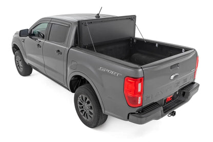 Rough Country Hard Tri-Fold Flip Up Bed Cover | 5' Bed | Ford Ranger 2WD/4WD (2019-2023) by Rough Country