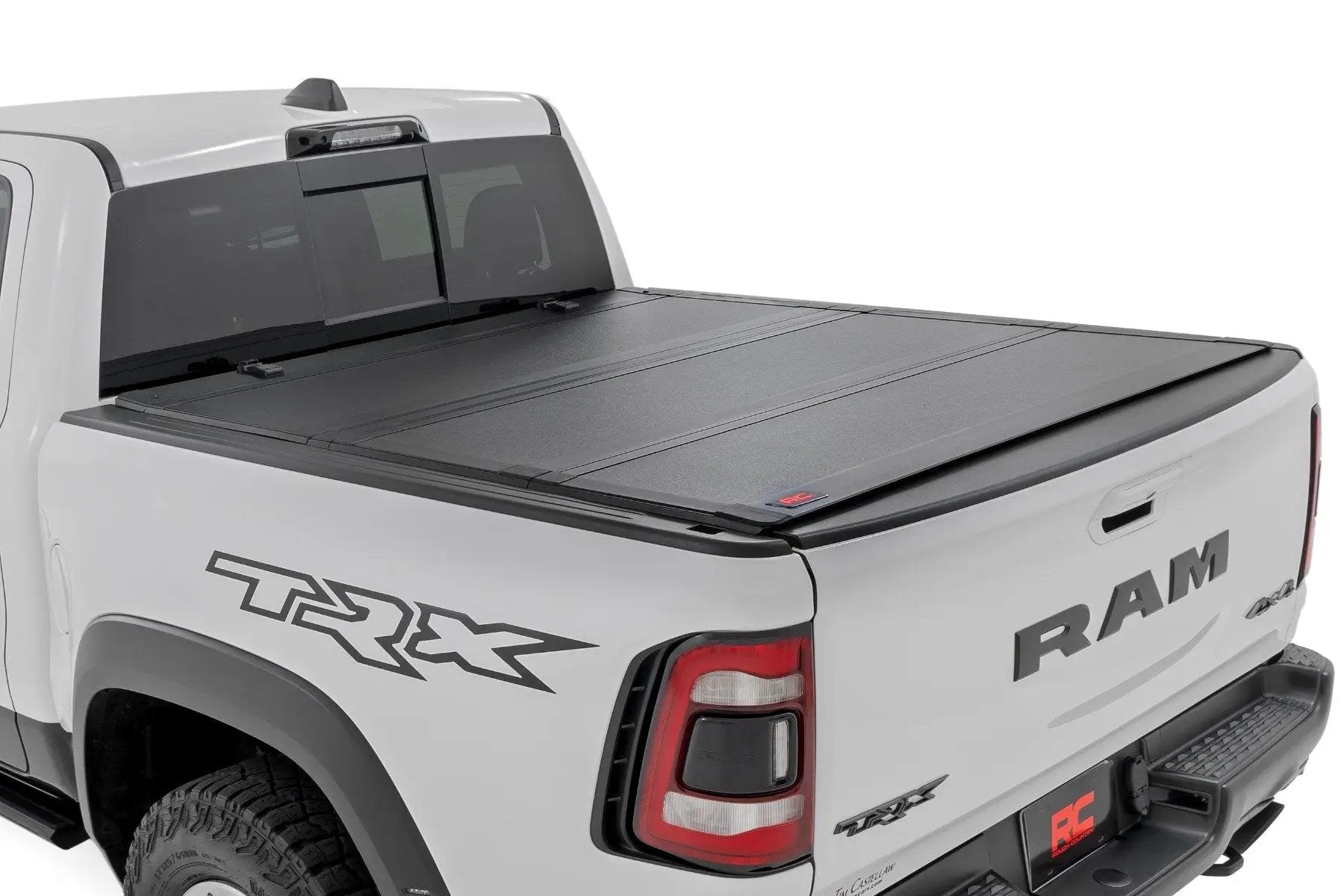 Rough Country Hard Tri-Fold Flip Up Bed Cover | 6'4" | Ram 1500 (19-26)/1500 TRX (21-24) by Rough Country