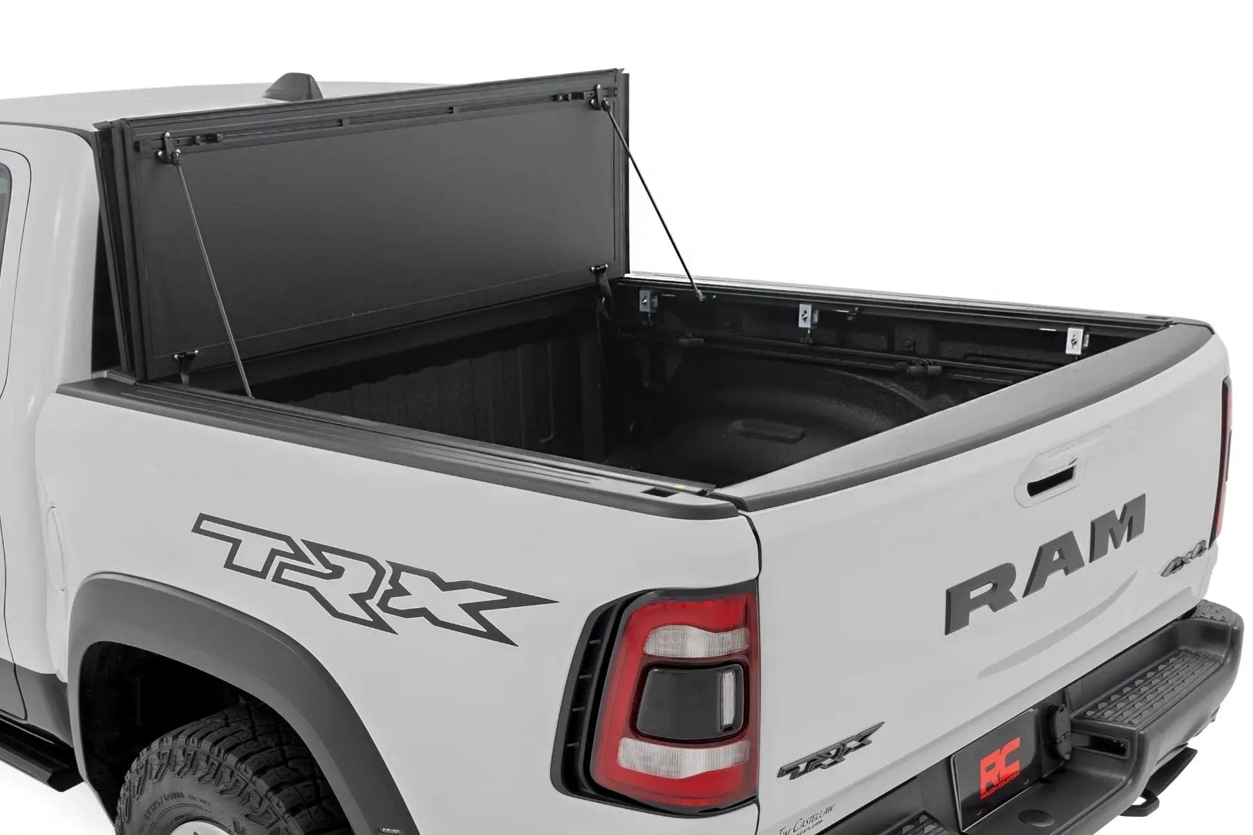 Rough Country Hard Tri-Fold Flip Up Bed Cover | 6'4" | Ram 1500 (19-26)/1500 TRX (21-24) by Rough Country