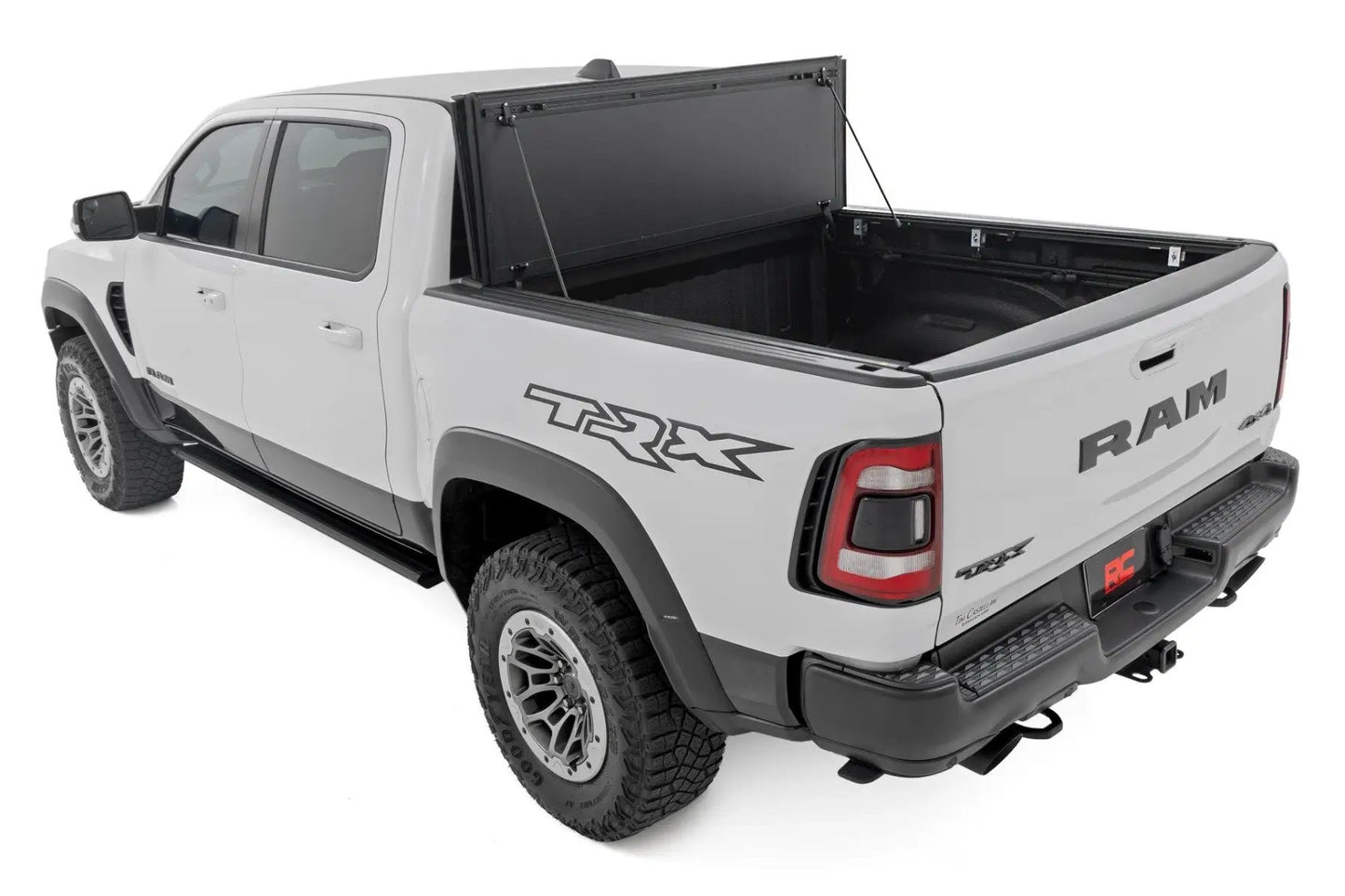 Rough Country Hard Tri-Fold Flip Up Bed Cover | 6'4" | Ram 1500 (19-26)/1500 TRX (21-24) by Rough Country
