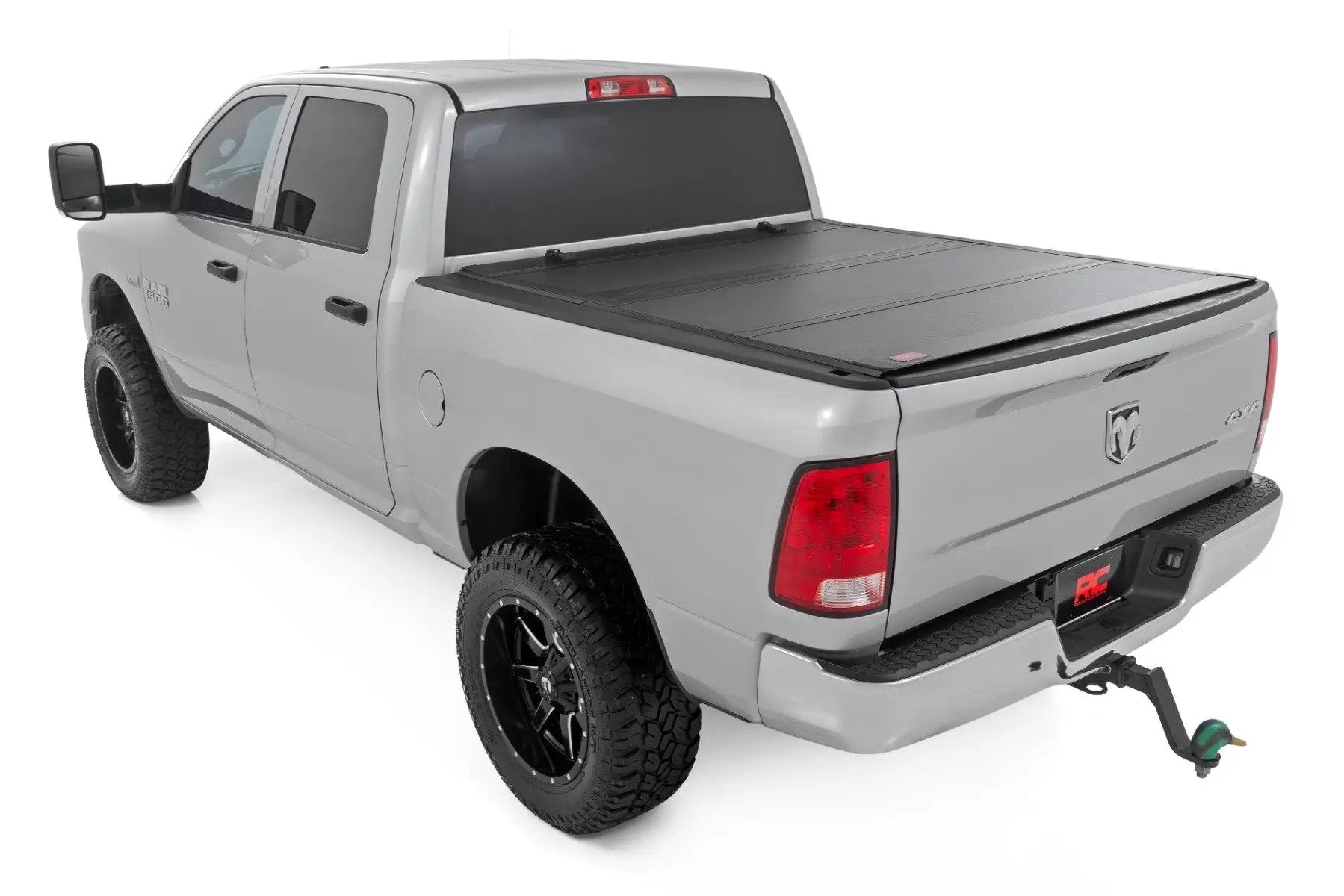 Rough Country Hard Tri-Fold Flip Up Bed Cover | 6'4" Bed | Ram 1500/2500/3500 (10-25 & Classic) by Rough Country