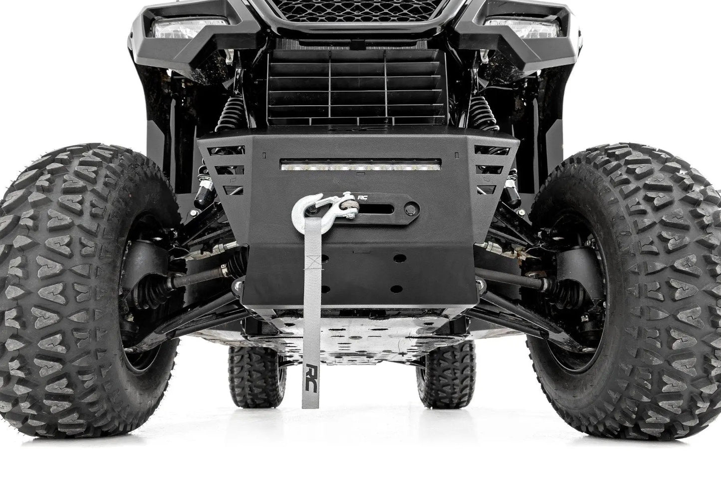Rough Country Winch Plate | 4500-LB Winch | 10" Black Slimline | Honda Pioneer 520 by Rough Country