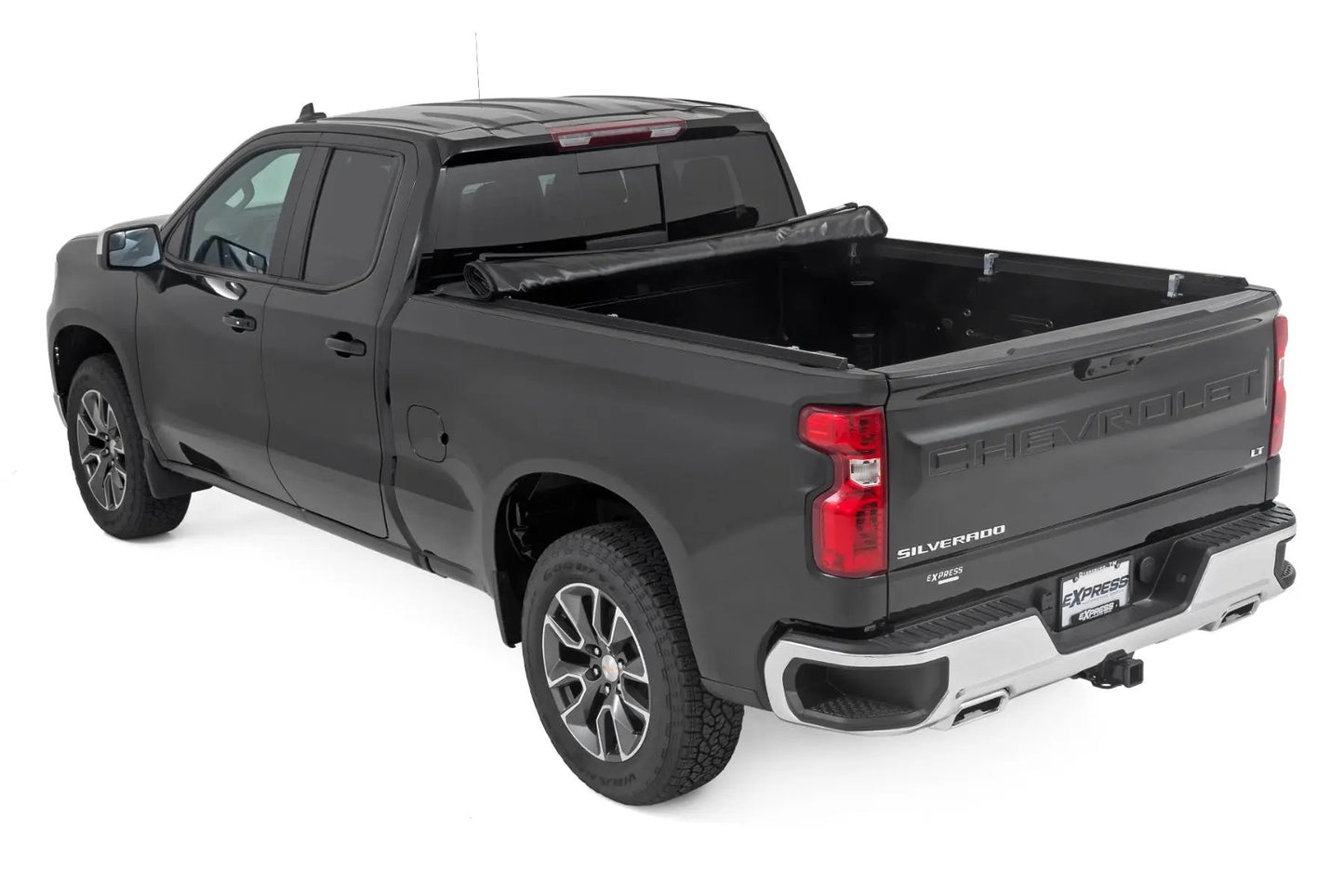 Rough Country Soft Roll Up Bed Cover | 6'7" Bed | Chevy/GMC Sierra 1500 (19-26)/Silverado 1500 (19-26) by Rough Country